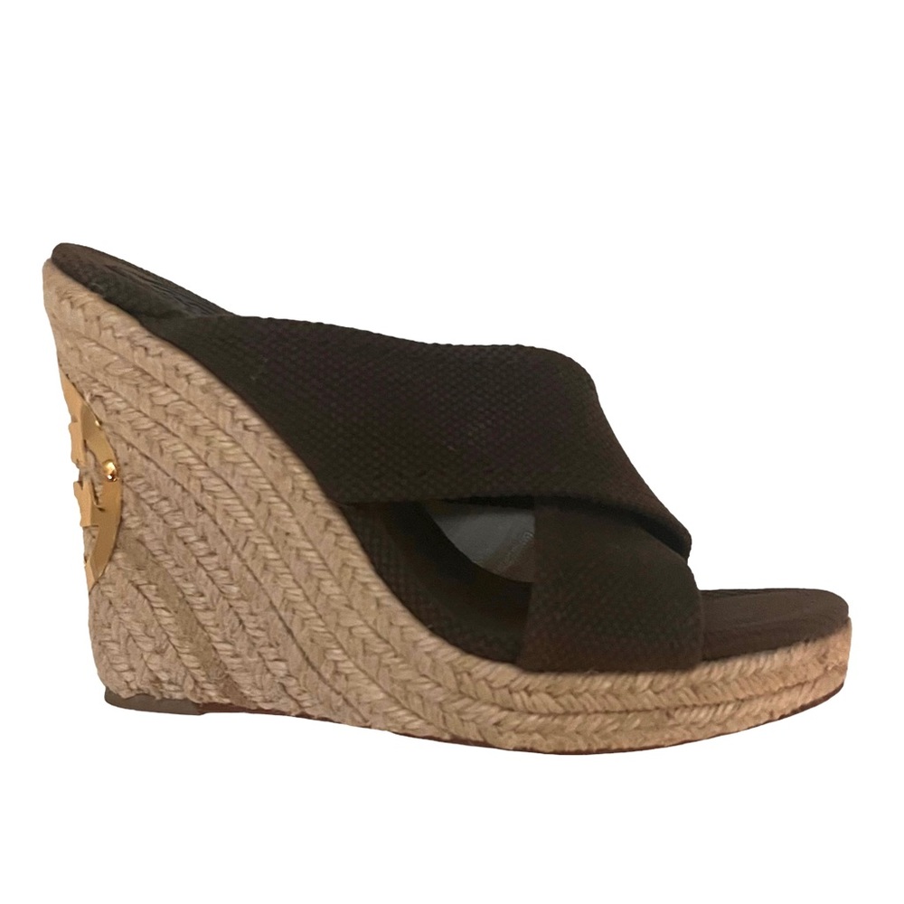 Tory Burch Kristen Espadrille Wedges size 6 1/2 - Picture 6 of 11